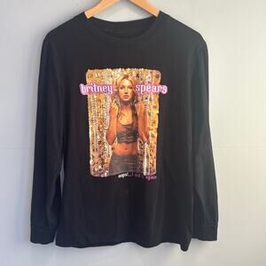 Britney Spears Vintage 'Oops I Did it Again' Long Sleeve Tour Tee - size Medium